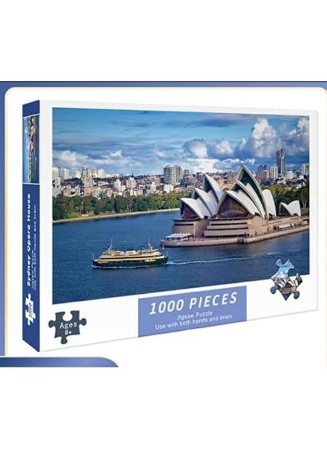null - Chocozone Sydney Opera House 1000 Piece Jigsaw Puzzle for Kids and Adults, Educational Puzzles Toys - Image 1