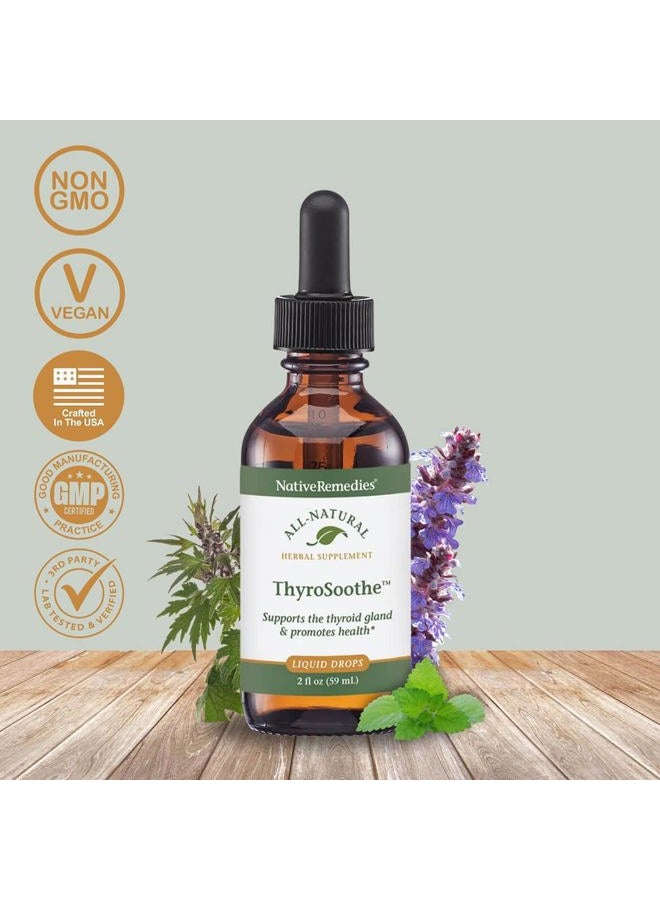Native Remedies ثيرو سوت - مكمل عشبي طبيعي يهدئ الغدة الدرقية - يدعم التوازن النظامي في النظام الغدد الصماء والغدة الدرقية - 59 مل - Image 2