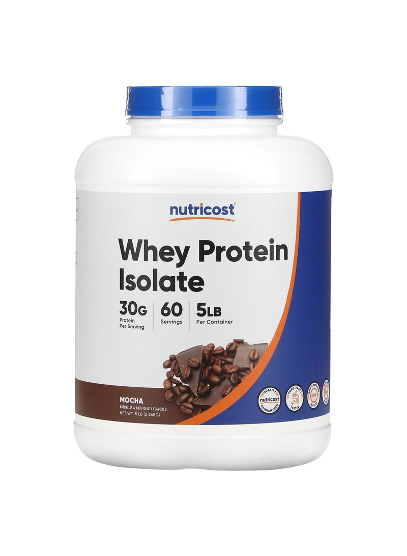 Whey Protein Isolate, Mocha, 5 lb (2,268 g)
