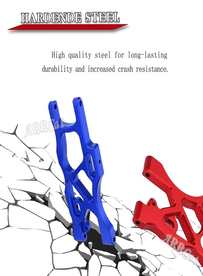 أذرع تعليق أمامية وخلفية لسيارة موهافي 6S BLX بمقياس 1/7، من ARRCat RC Upgrades Part Hops up، طقم أذرع تأرجح علوية وسفلية من الألومنيوم مكون من 6 قطع لسيارة موهافي 6S BLX بمقياس 1/7، باللون الأحمر - Image 5