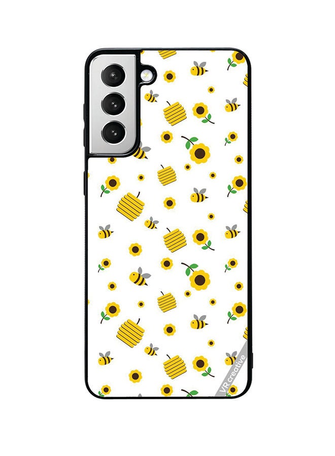 VR CREATIVE Protective Case Cover For Samsung Galaxy S22 5G Honeybee Design Multicolour - Image 1