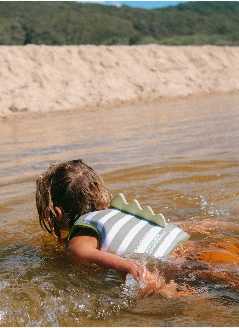 SUNNY LIFE Kids Swim Vest for Toddlers 1–2 Years – Into the Wild Khaki, Lightweight Flotation Jacket for Pool & Beach Use, Swimming Aid For Kids
