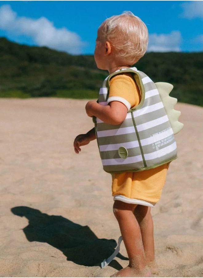 SUNNY LIFE Kids Swim Vest for Toddlers 1–2 Years – Into the Wild Khaki, Lightweight Flotation Jacket for Pool & Beach Use, Swimming Aid For Kids