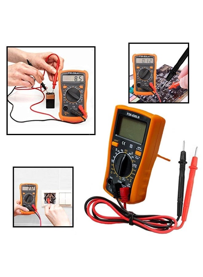 Soldering Iron Kit 60W Adjustable Temperature Welding Tool, Digital Multimeter, 2pcs Soldering Iron Tips, Desoldering Pump, Wire Stripper, Tweezers, Iron Stand, 2pcs Electronic Wire - Image 3