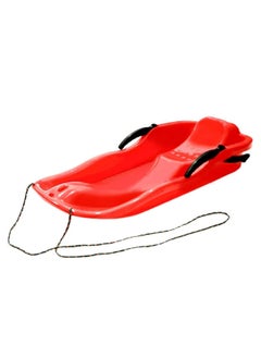 DubaiGallery Portable Snow Sled Sand Grass Skiing with Pull Rope, Slippery Racer Downhill Toboggan Rolling Snow Slider, for Kids Boat Sledge Sprinter (Random color). 