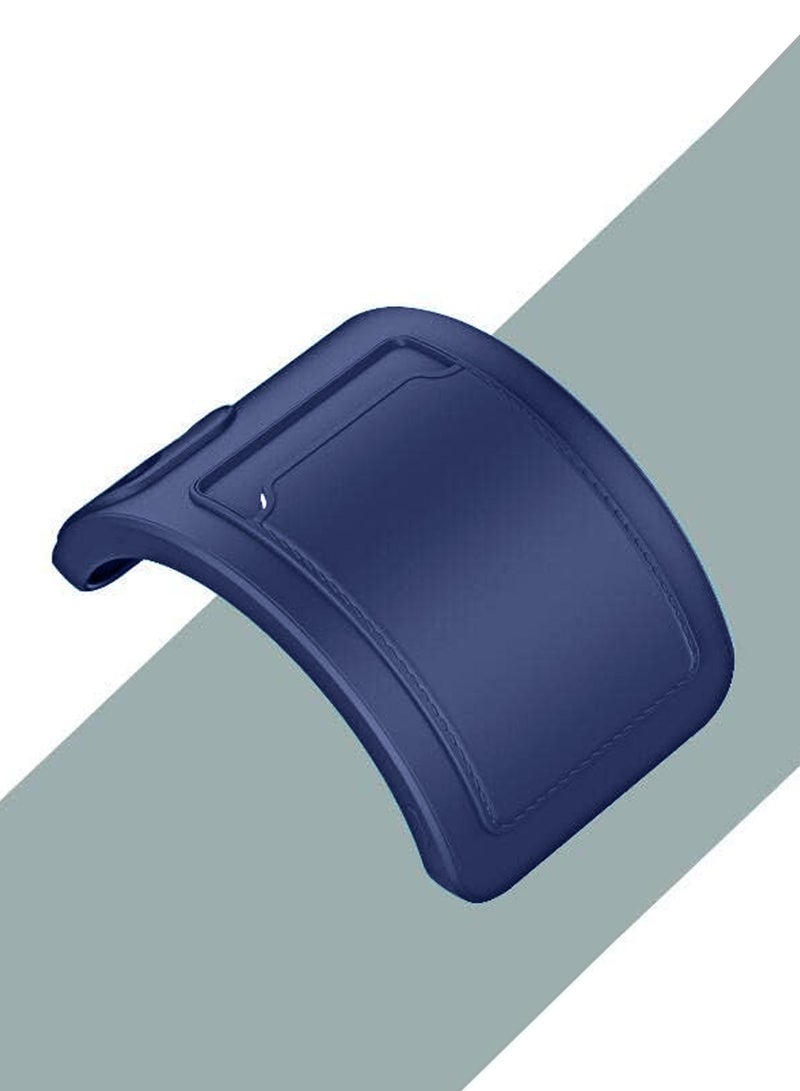Wtech Silicone TPU With Card Holder Case Cover For Vivo Y28 5G 2024 Navy Blue  - Image 4