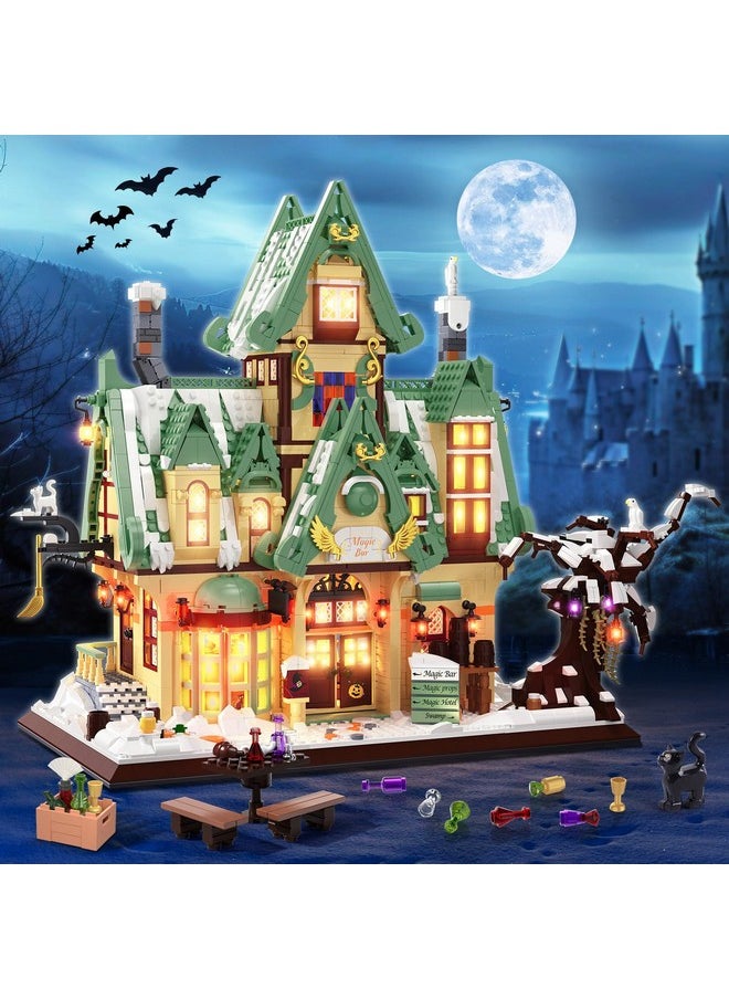 Hogokids HOGOKIDS Magic Bar House Building Set with LED Light - Magic Architecture 3.6mm Mini Building Block Home Office Decor, Magical House Birthday Gift for Adults Kids Age 10+ Boy & Girl (2479 PCS)  - Image 2