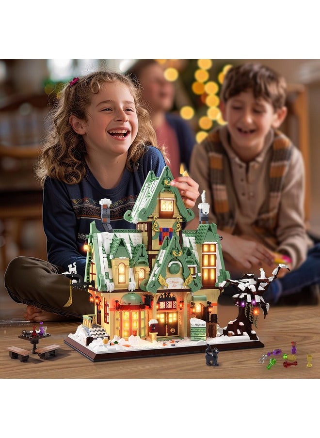 Hogokids HOGOKIDS Magic Bar House Building Set with LED Light - Magic Architecture 3.6mm Mini Building Block Home Office Decor, Magical House Birthday Gift for Adults Kids Age 10+ Boy & Girl (2479 PCS)  - Image 3