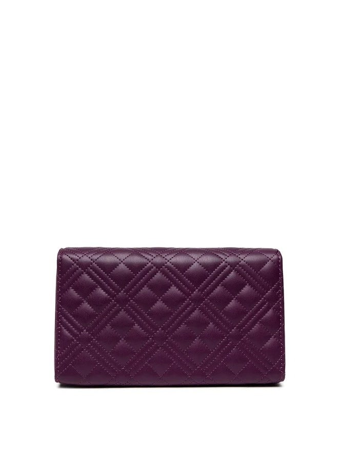 Love Moschino - Viola Quilted  Shoulder Bag with Chic Gold Details for Women - Image 1