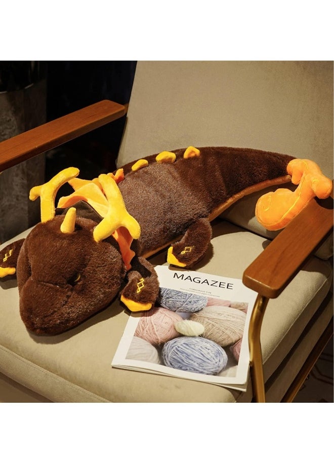 Cute Dragon Plush Pillow, Genshin Impact Role Series Plush Toy, Anime Game Stuffed Pillow,  for Home Decor  - Image 4