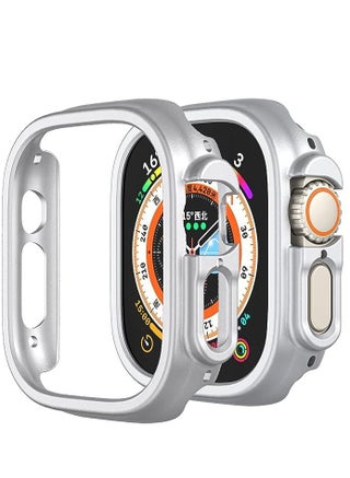Compatible with Apple Watch Ultra 49mm Hard PC Case Cover Resistant Impact Shockproof Protective All-Around Edge Protective PC Hard Bumper Cover Face for Apple Watch Ultra 49mm (Silver) - pzsku/Z5B2E9D7873DB16E647D2Z/45/_/1692045647/d3af317f-4b0d-4539-aebb-185a2523a080