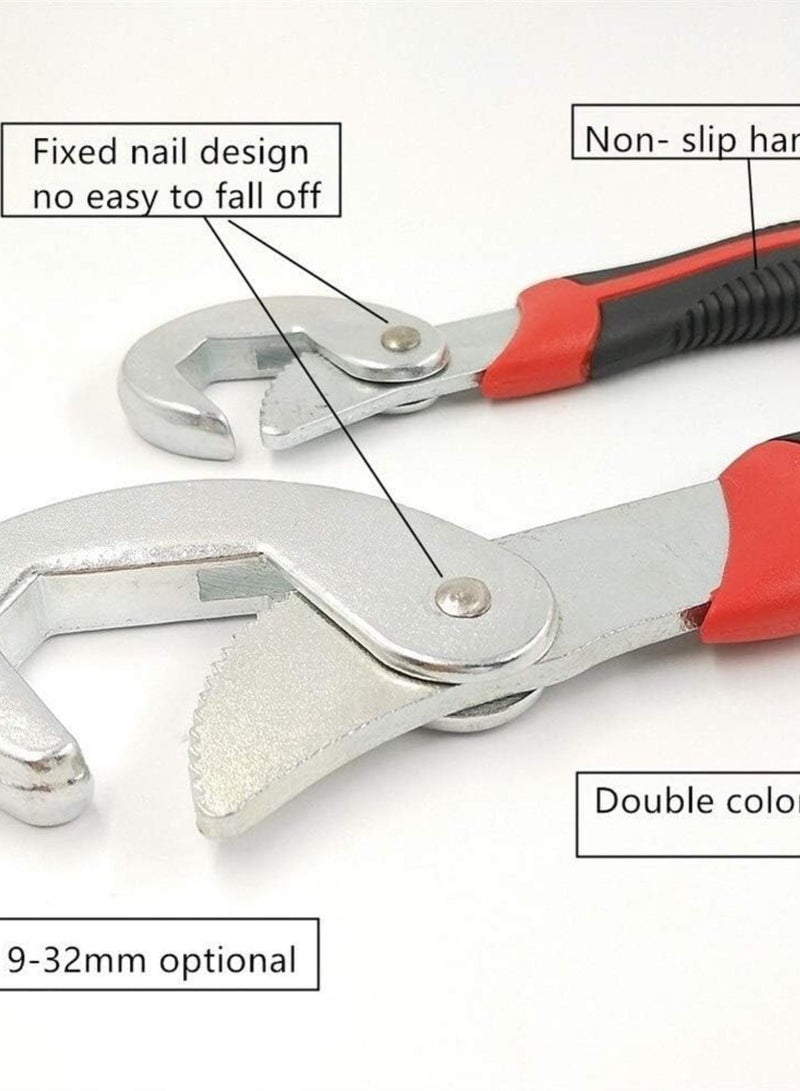 GGOOT Hardware Tool Adjustable Spanner Multi-function Universal Wrench Tool Home Repair Key Hand tool Multi Purpose Universal Pipe Wrench (Color : Type W4 1pcs) - Image 3