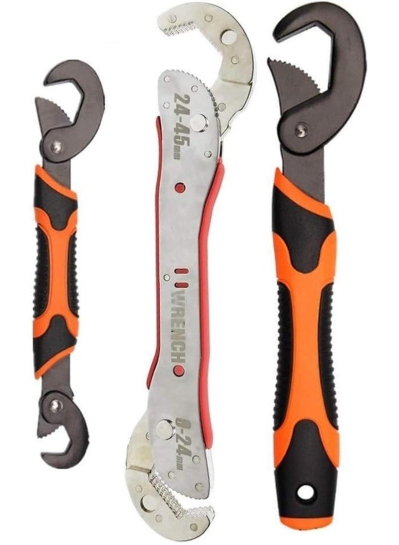 GGOOT Hardware Tool Adjustable Spanner Multi-function Universal Wrench Tool Home Repair Key Hand tool Multi Purpose Universal Pipe Wrench (Color : Type W4 1pcs) - Image 1