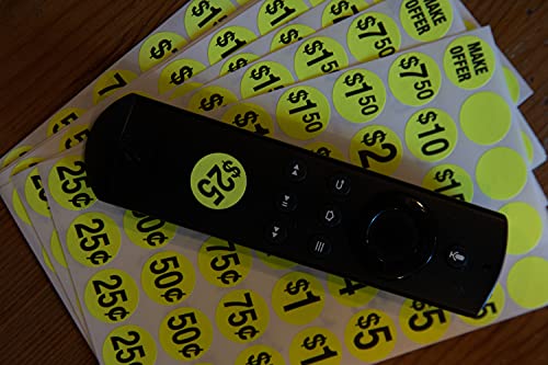 Sunburst Systems 4150 Yard Neon Yellow (10) Large Label 4150 Kit Includes (3) All-Weather Yard Sale Signs, (200) Pre-Priced Stickers , 11x14 inches - Image 5