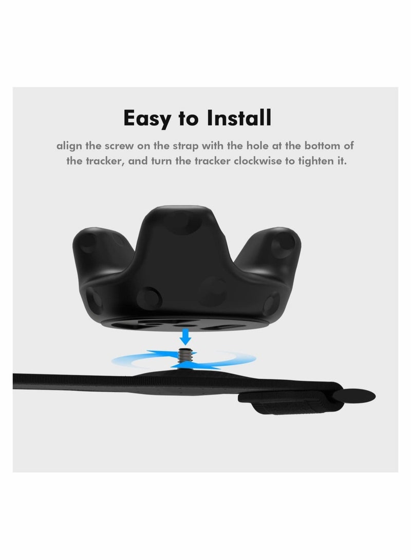 Tracker Straps Accessories, Adjustable Full Body Tracking VR Hand/Foot Straps for HTC Vive Tracker (1 Tracker Belt + 2 Palm Straps+2 Foot Straps)  - Image 3