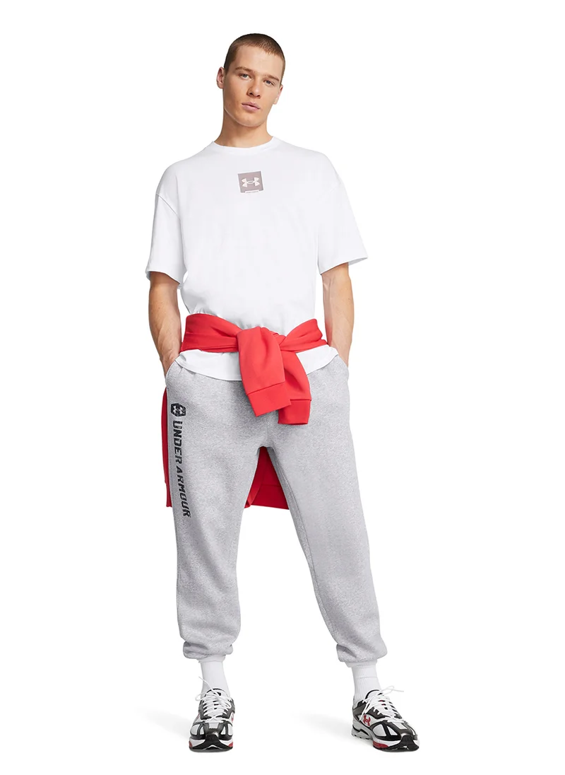 اندر ارمور Heavyweight Oversized Logo T-shirt