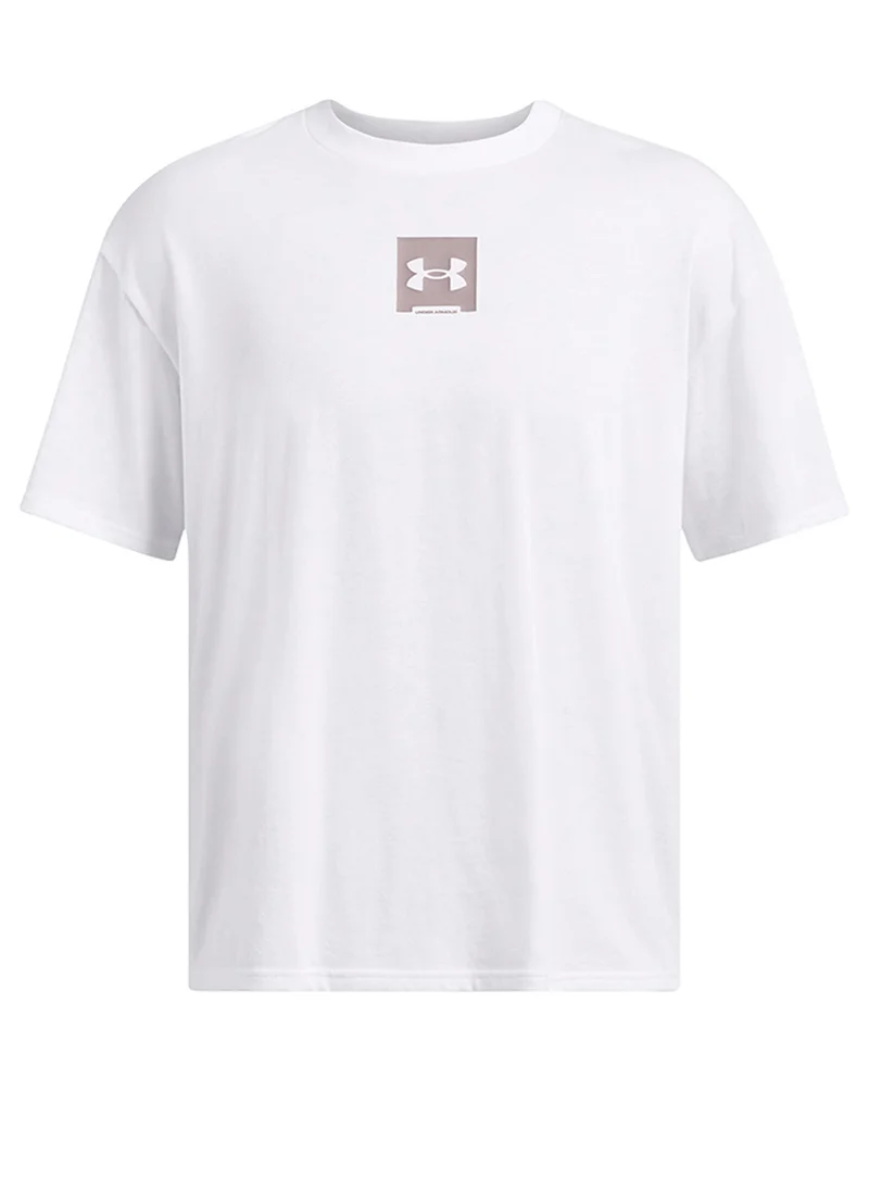 اندر ارمور Heavyweight Oversized Logo T-shirt