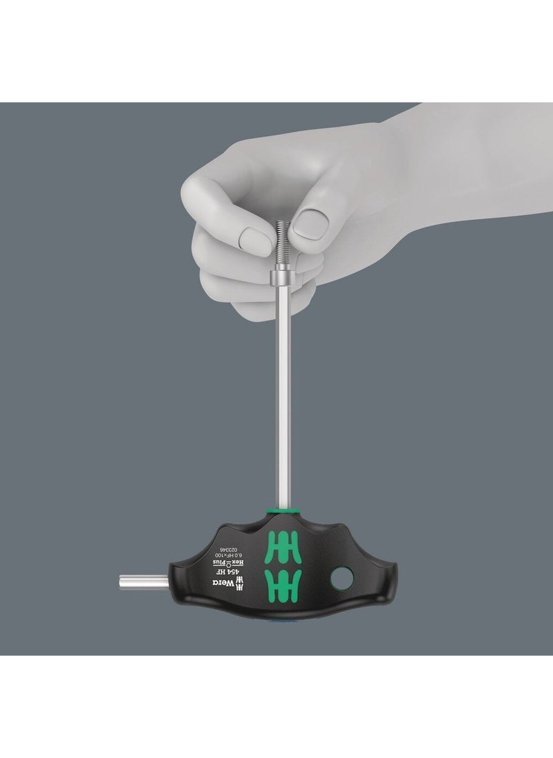 Wera 454 Hex-Plus HF T Handle 6 X 100mm Screwdriver 05023346001  - Image 5