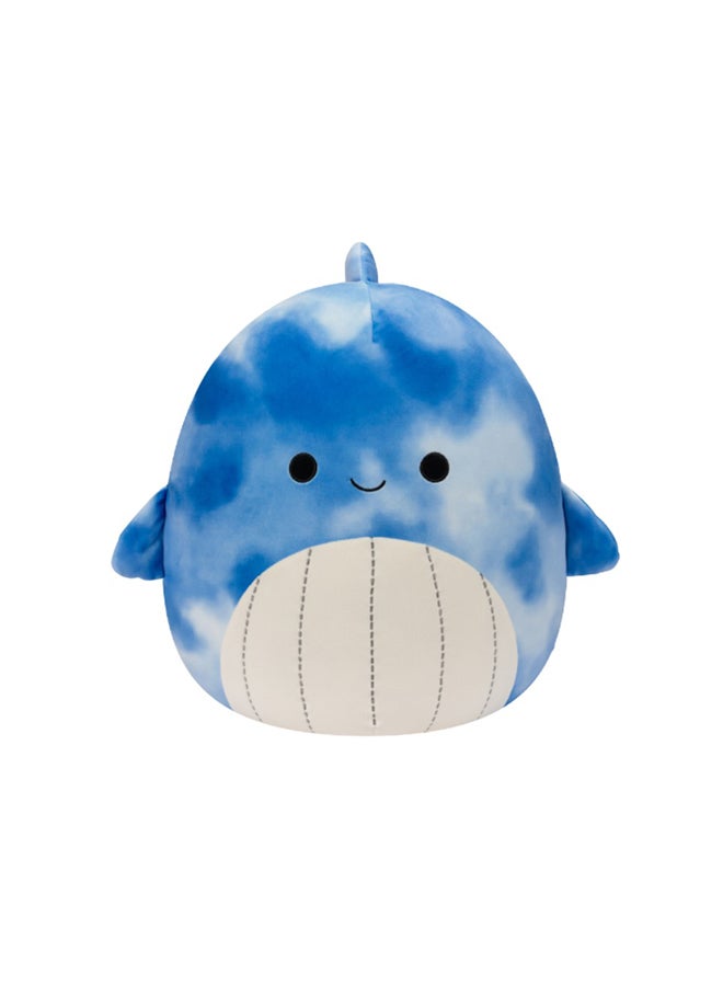 Squishmallows 14 inch Samir Tie-Dye Blue Whale , Officially Licensed Kellytoy Plush Toy, Colorful Soft Toy, Gift for Kids, Girls & Boys Washable Squishy Stuff Toy Multicolor All Age - Image 1