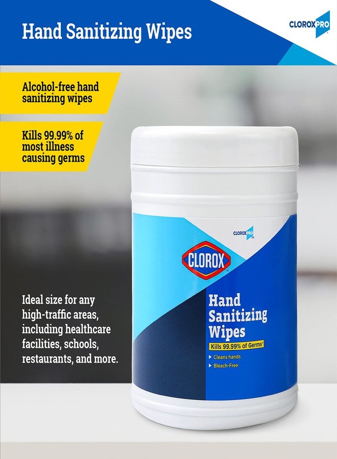 Clorox Pro Alcohol Free Hand Sanitizer Wipes with BZK - Gentle Hand Sanitizing Wipes for Hands in Bulk Canister - Disinfecting Sanitizer Solution for School Supplies & Office Use, 270 Count - Image 2