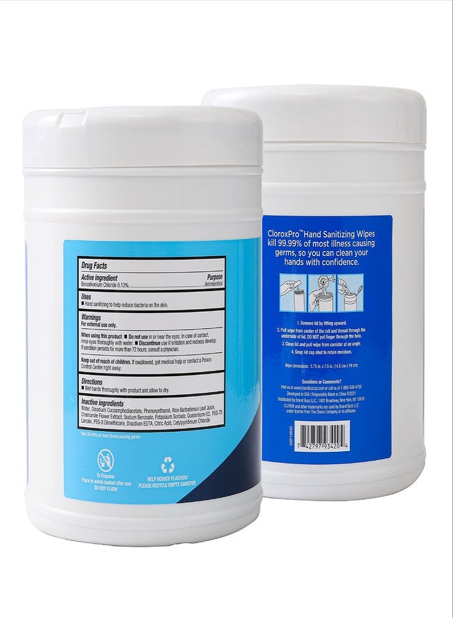 Clorox Pro Alcohol Free Hand Sanitizer Wipes with BZK - Gentle Hand Sanitizing Wipes for Hands in Bulk Canister - Disinfecting Sanitizer Solution for School Supplies & Office Use, 270 Count - Image 4