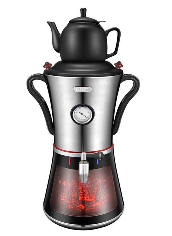 Dessini Regina - Electric Samovar for Coffee & Tea, 3.2L  2300W, Black/Silver - Image 1