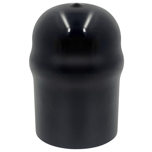 TOHAXPLS 21811 Trailer Hitch Ball Cover 2516 Inch Black Rubber Hitch Ball Protector Cap Heavy Duty Waterproof Dustproof Tow Ball Cover for RV Trailer Towing Truck Accessories - Image 1