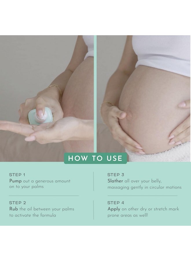 Orimii Orimii Belly Oil For Stretch Marks for Women | Belly Treatment Elixir - Boosts Elasticity & Fades Stretch Marks | Coconut Oil Blended with 9 Botanical Oils | Pregnancy & Breasfeeding Safe (100ml)  - Image 5