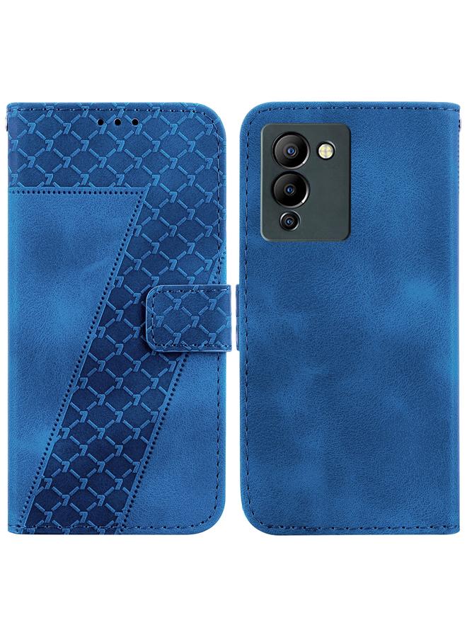 Zaboon Case For Infinix Note 12 G96/X670 Seven-shaped Embossed Leather Phone Case - Image 1