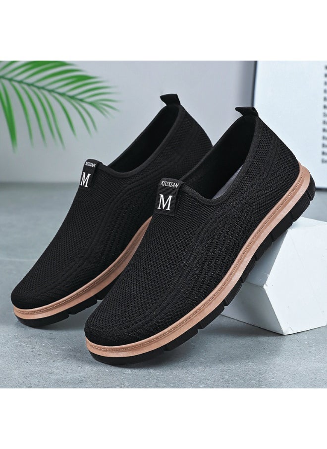 Generic Summer Men's Casual Shoes Breathable Mesh Odor Proof Sneakers Lightweight Soft Soled Foot Covering Shoes  - Image 1