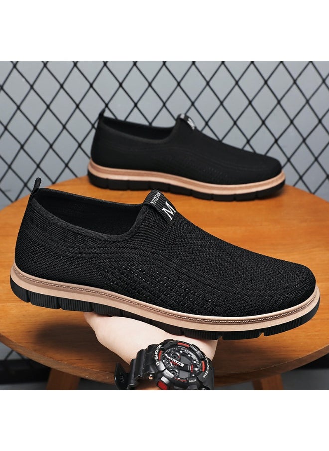 Generic Summer Men's Casual Shoes Breathable Mesh Odor Proof Sneakers Lightweight Soft Soled Foot Covering Shoes  - Image 2