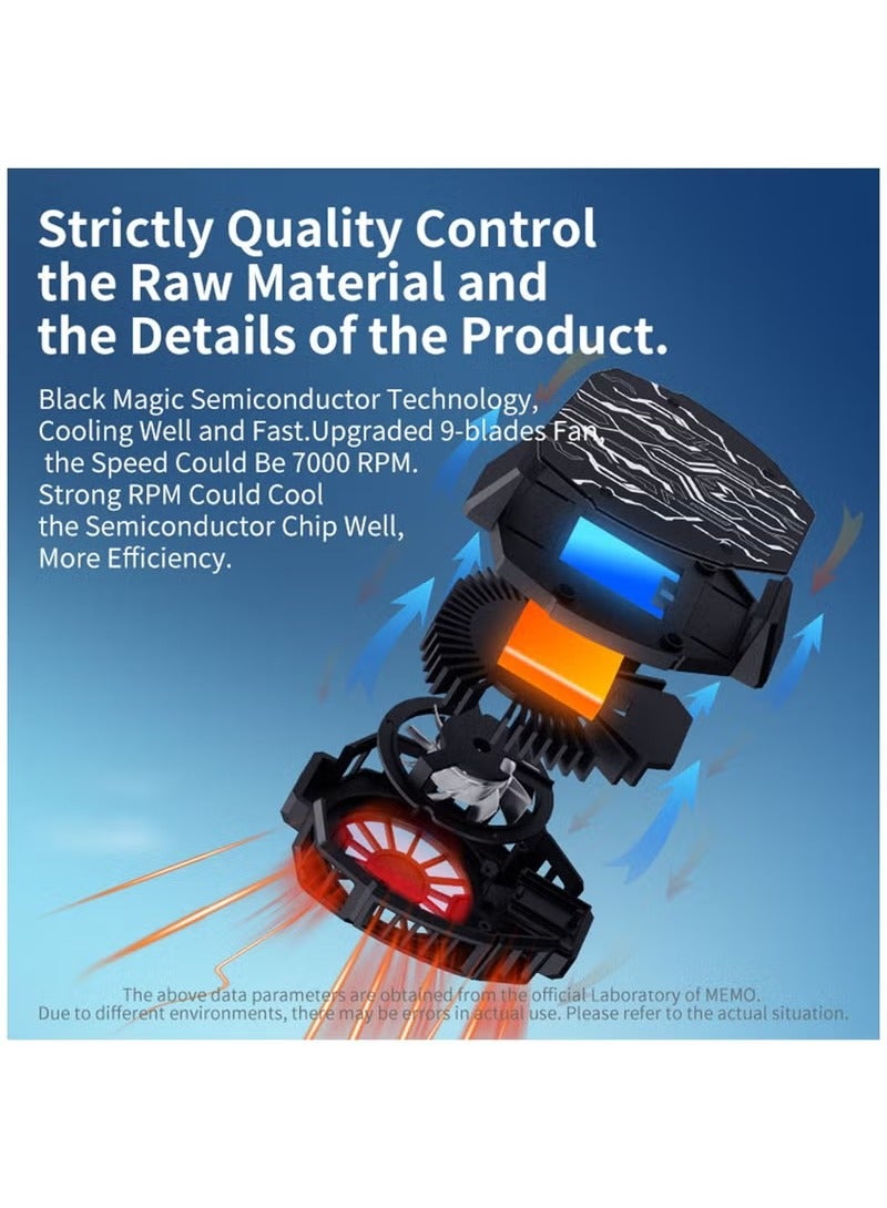 Memo DL05 Mobile Phone Cooler Semiconductor Heatsink Cellphone Cooling Fan For Gaming Support  - Image 5