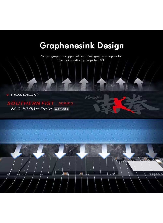 HUADISK 512GB M.2 2280 NVMe PCIe 3.0 SSD | Up to 2100MB/s Read 1700MB/s Write Internal Drive - Image 4