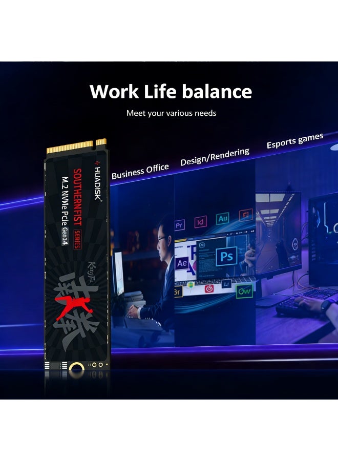 HUADISK 512GB M.2 2280 NVMe PCIe 3.0 SSD | Up to 2100MB/s Read 1700MB/s Write Internal Drive - Image 5