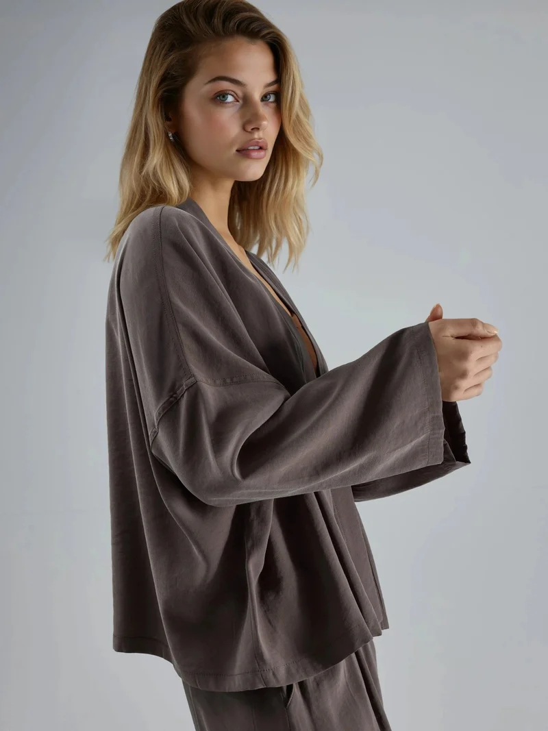 بوسيم BUSEM Long Sleeve Loose Fit Kimono