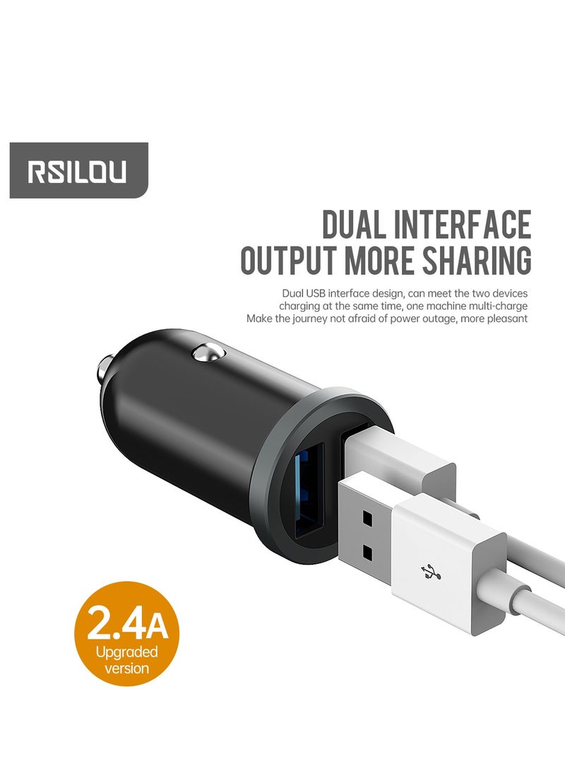 ارسيلو R4501-001 شاحن سيارة بمنفذين USB 2.A، يشحن الأجهزة بأمان مع مطابقة التيار الذكية من أجل السلامة المثلى، ضوء أزرق للرؤية الليلية - Image 4