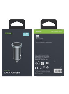 CZ01S 2.1A Dual USB ports Car Charger, Safely charge devices with smart current matching for optimal safety,  Night vision blue light - pzsku/Z5B2F577BCA05018CD6A2Z/45/_/1740152170/add4f277-fef3-4413-a30e-68783c59a3ea