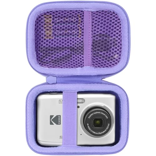 Lebakort Storage Case Compatible with KODAK PIXPRO Friendly Zoom FZ45 FZ55 16MP Digital Camera (Purple Case) - Image 1