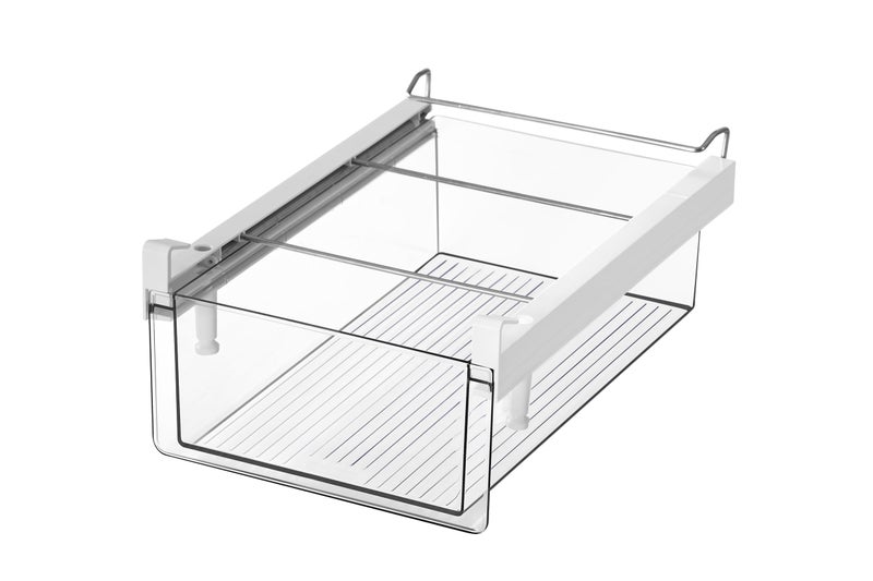 BIINONE Large Fridge Drawer Organizer 14in-20in Upgradation Refrigerator Undershelf Drawer, Extra-Deep Storage Deli Meat, Cheese, Eggs, Fruit, Vegetable - Image 1