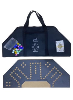 MARAH TOYS A strong wooden jackaroo game for strategic planning, 6 players, with a luxury bag, 45 x 55 cm  - Image 2