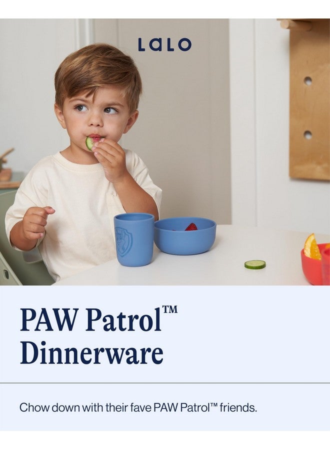 Lalo PAW Patrol Dinnerware Sets for Toddlers and Kids - Dishwasher Safe Tableware, BPA Free, Kids Dishes - Includes Bowl, Plate & Cup - 3 Pieces - Marshall - Image 2