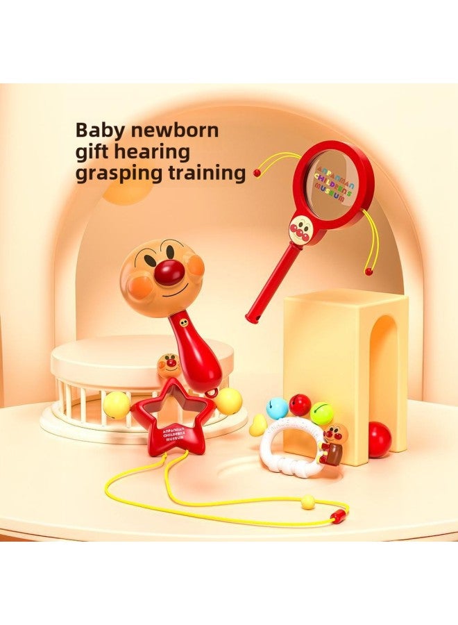 Bread Superman Hammer Baby Handbell 0-1 Year Old To 3 Months 6 Baby Toy Newborn Early Education Grasp Training-Color:1 Hand Bell - Image 1