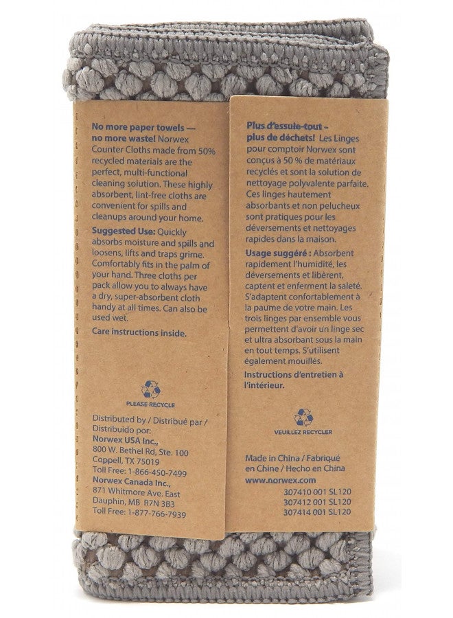 Norwex Counter Cloths, slate, vanilla, mushroom - Image 4