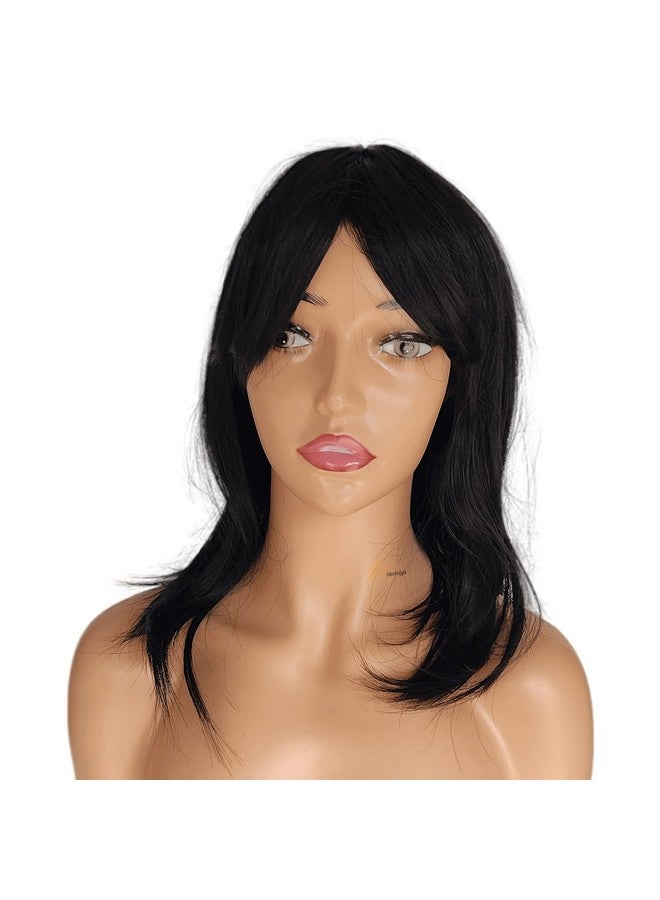 برافراجيا باروكة شعر نسائية كاملة الرأس مقاس 21-23 بوصة مع شعر مستعار طبيعي المظهر للأزياء التنكرية/الحفلة/عيد الميلاد (Wig-P8111-2_Black) - Image 3