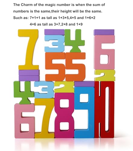 JYJ Wooden Stacking Building Blocks for 3 Years Old Kids 110 Number Game Balance Competition Toy Gift for Boys Girls - Image 5