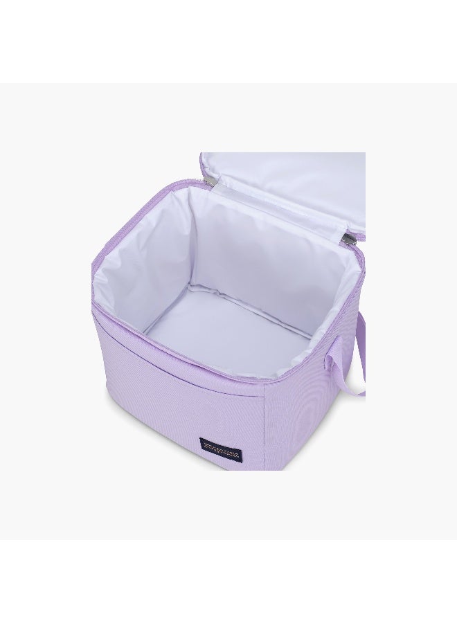 JANSPORT Lunch/Cooler Bag-Super Snack-1 Cmprt-9 Ltr- (214|Woven Polyester) Pastel Lilac \ 19X19X22.5 - Image 4