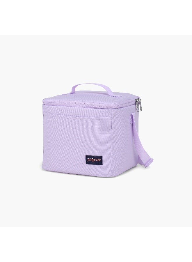 JANSPORT Lunch/Cooler Bag-Super Snack-1 Cmprt-9 Ltr- (214|Woven Polyester) Pastel Lilac \ 19X19X22.5 - Image 3