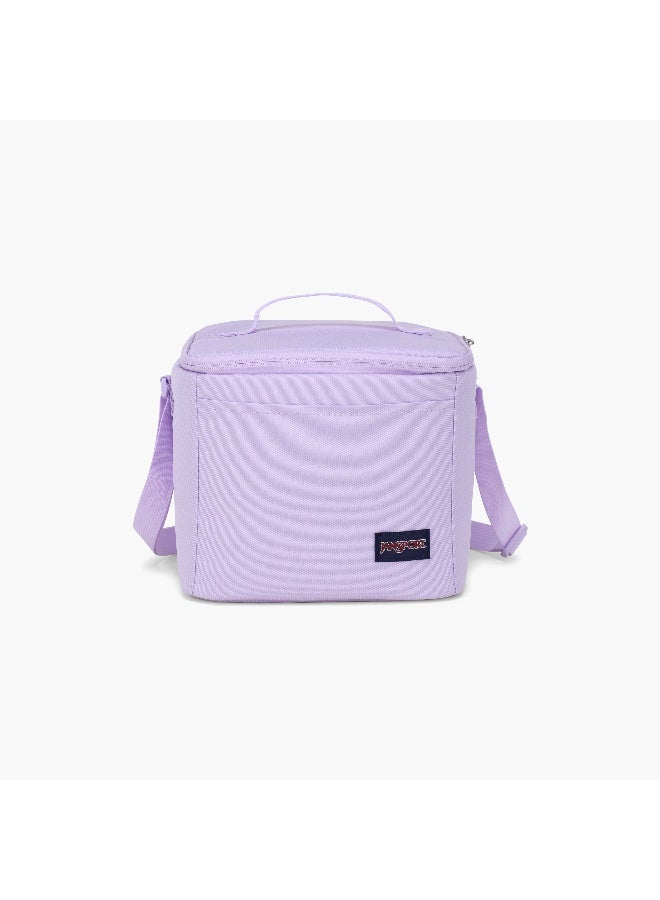 JANSPORT Lunch/Cooler Bag-Super Snack-1 Cmprt-9 Ltr- (214|Woven Polyester) Pastel Lilac \ 19X19X22.5 - Image 1