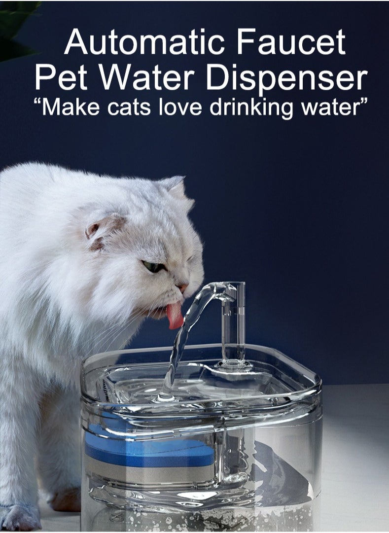 LAPET Water Dispenser for Cats 2.2L Automatic Pet Fountain Induction Cat Water Dispenser  - Image 2