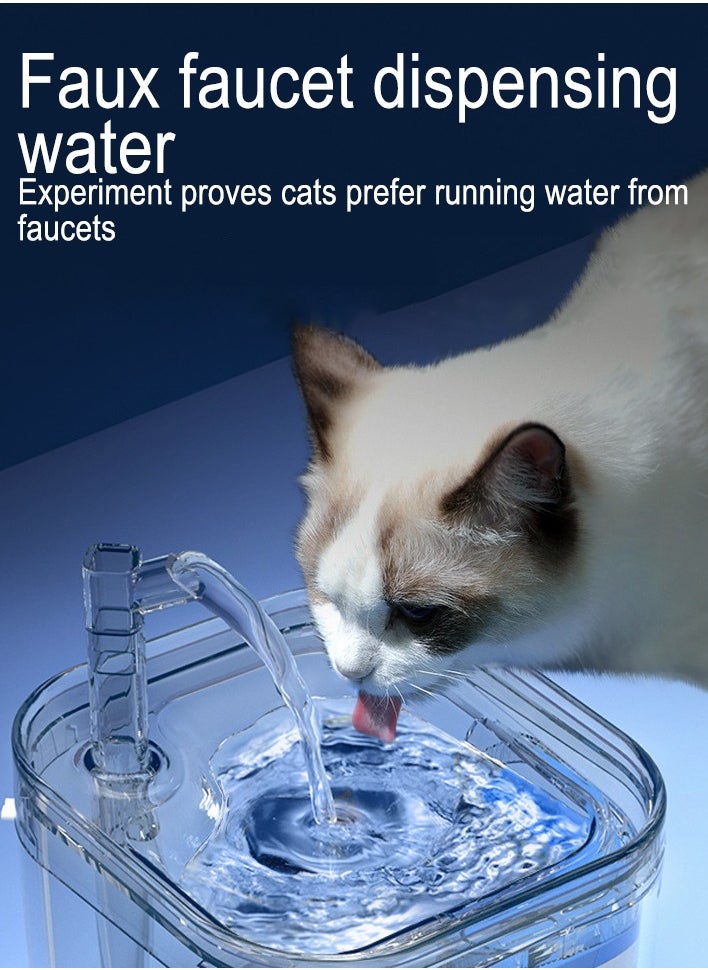 LAPET Water Dispenser for Cats 2.2L Automatic Pet Fountain Induction Cat Water Dispenser  - Image 4